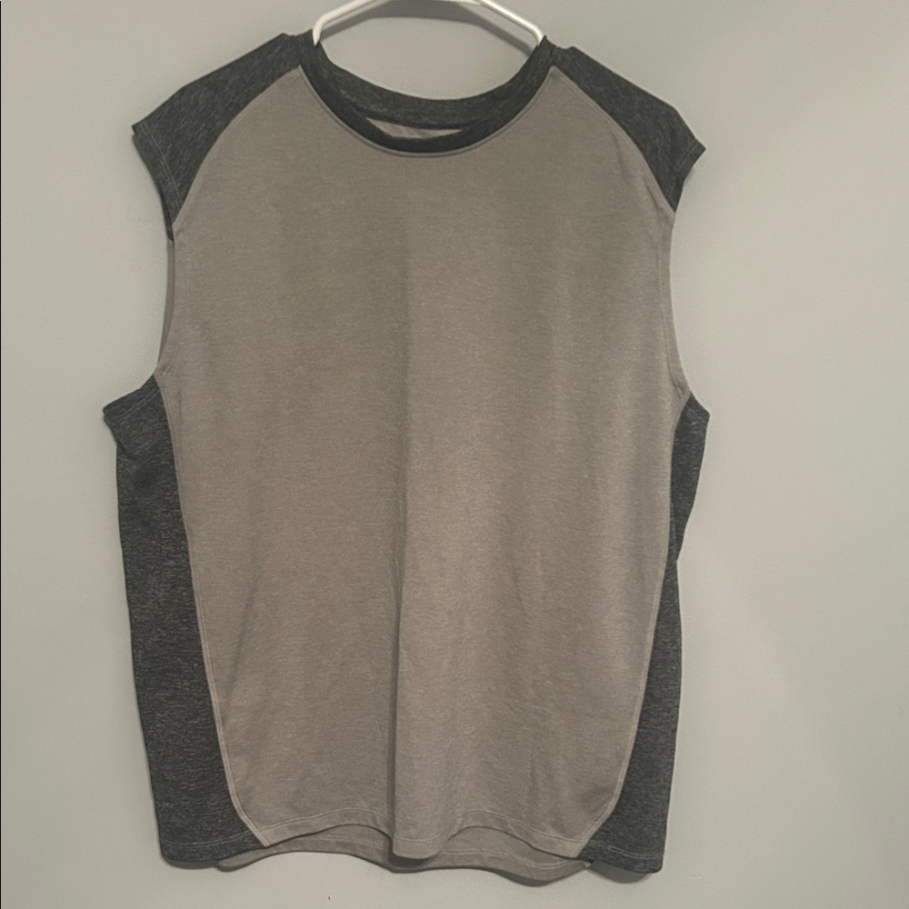 Hanes Sport Gray Muscle T